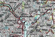 Map of the United States Washington
