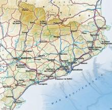 Mapa topográfic de Catalunya