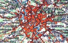 Mapa sovietico de Moscú