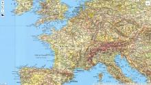 Carte topographique de la France