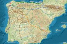 Mapa del Camino de Santiago