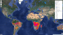mapa de incendios en el mundo